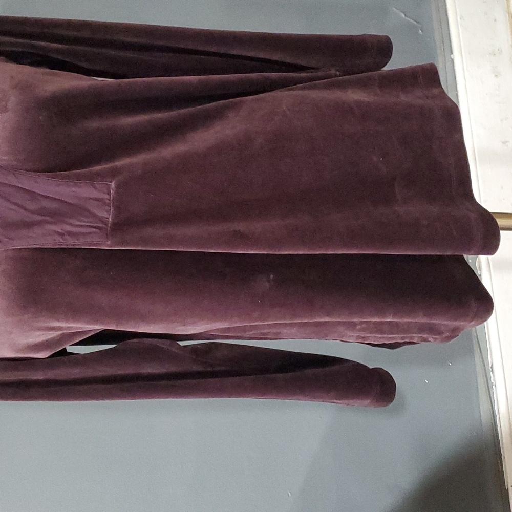 J.jill purple velour top size M - Picture 4 of 13